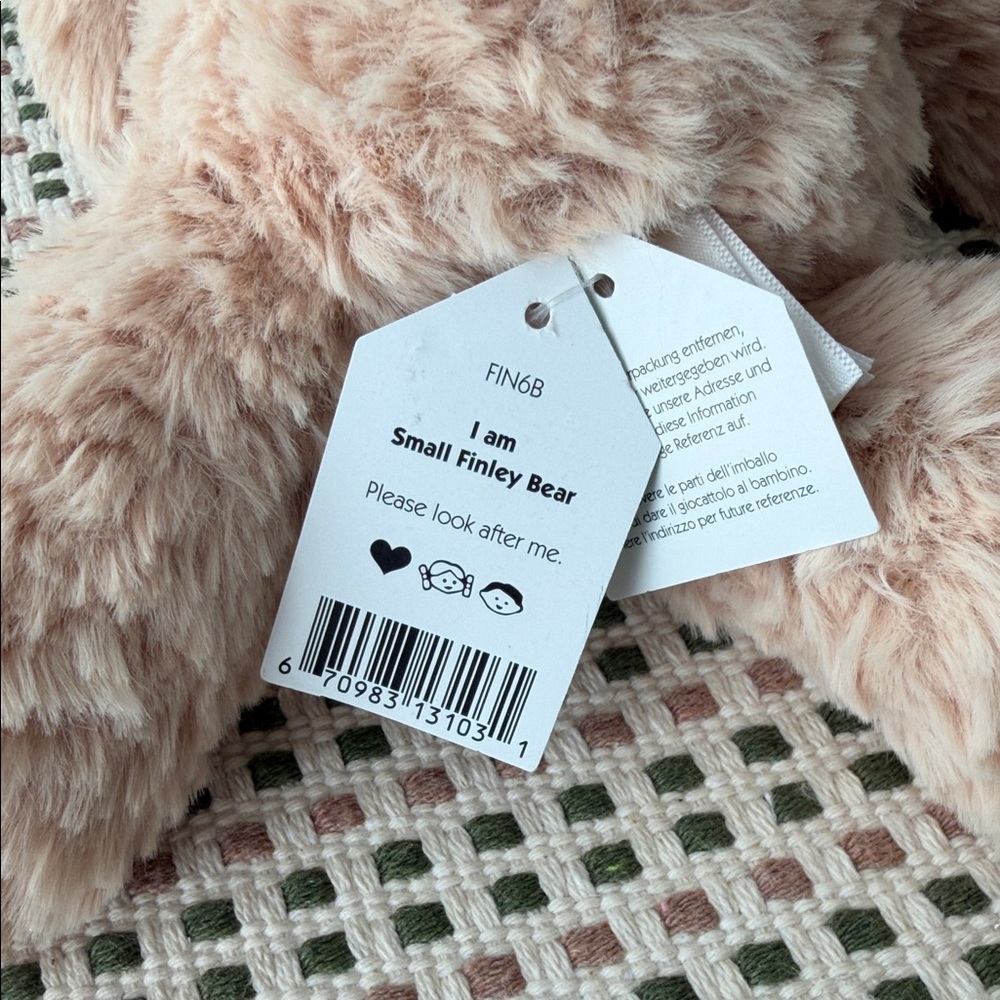 NWT Jellycat Small Finley Bear - Picture 6 of 7
